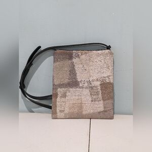 FREE SHIPPING!!!! Eileen Fisher Waste No More Felted Crossbody Bag Leather Strap